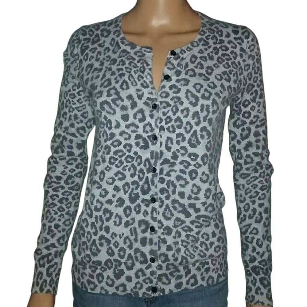 Old Navy cheetah print sweater S